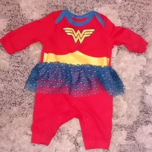 Newborn girls wonderwoman suit